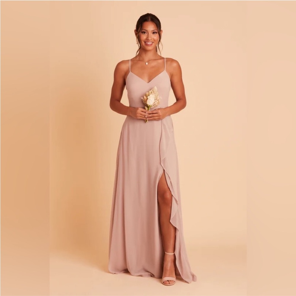 Birdy Grey chiffon taupe Theresa dress